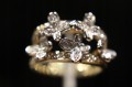 Goldring mit Zirkonia Größe 15,5