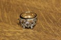 Goldring mit Zirkonia Größe 15,5