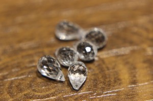 Topas weiße Natursteine ​​7.0ct 6 Stk