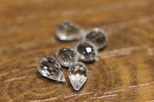Topas weiße Natursteine ​​7.0ct 6 Stk