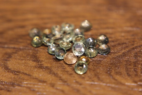 Saphire Natursteine ​​3,95 ct 22 Stk