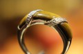 Goldener Katzenauge Ring mit Zertifikat