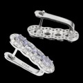 Ohrringe aus 925er Sterlingsilber mit natürlichen Tansanit Zirkonia 3