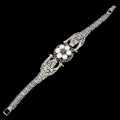 Tiger Armband mit Markasit Perlen und Smaragden 925