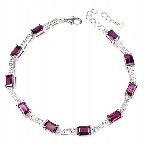 Armband Granate 925 natürliche schöne Rhodolite