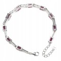 Armband Granate 925 natürliche schöne Rhodolite
