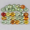 Songea Saphire Natursteine ​​6.07ct 29 Stk