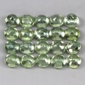 Saphire grüne Natursteine ​​4,47ct 20 Stk