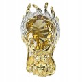 Natürlicher Silberring Citrin 11 Karat Größe 20 Drache