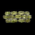 Wunderschöner Ring natürlicher Silber Olivin Größe 19