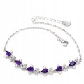 Zartes Armband mit wunderschönen Amethysten Zirkonia 925