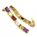 925 Ohrringe Granaten Amethysten Citrin  Aquamarin 3