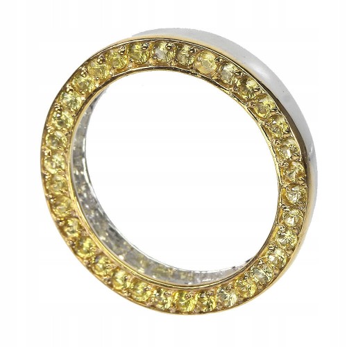 Zarter Ring Ehering Silber Größe 14 Saphire