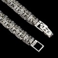 Armband mit Markasit Perlen und Smaragden Tiger 925