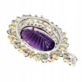 Natürlicher Anhänger 35 Karat Amethyst Granat Saphire
