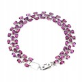 Armband aus 925er Silber mit natürlichen Rhodolith Granaten