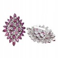 Ohrringe 925 natürliche Granat Rhodolite schön 3