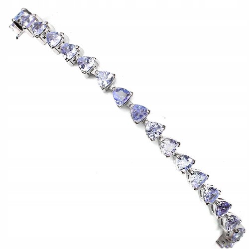 Zartes Armband mit natürlichen Silber Tansaniten