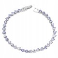 Zartes Armband mit natürlichen Silber Tansaniten