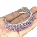 Armband aus 925er Silber mit natürlichen Rhodolith Granaten