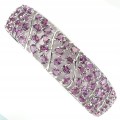 Armband aus 925er Silber mit natürlichen Rhodolith Granaten