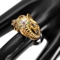 925 Ring Smaragde Granat Saphir Größe 17 Elefant