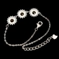 Zartes Silberarmband mit natürlichen Citrin