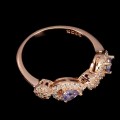 Zarter Ring der Größe 14,5 aus 925 natürlichem Tansanit