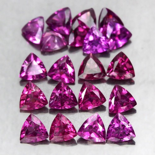 Granat Rhodolite Natursteine ​​5,41 ct 20 Stk