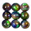 Schwarze Opale 5,73 ct Natursteine ​​9 Stück