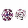 925 Wunderschöne natürliche Granat Amethyst Ohrringe 3