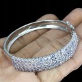 925 Silber natürliches Tansanit Armband wunderschön