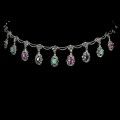 Collier Smaragde Markasit Rubine Saphire 925