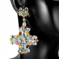 Natürliche Songea Saphir Ohrringe Zirkonen 925 5