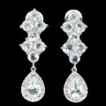 925er Silberohrringe natürliche Aquamarine 5