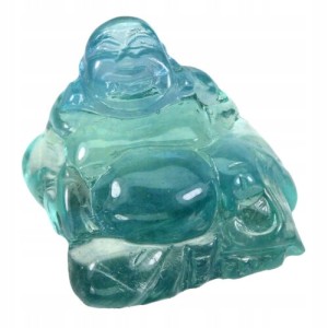 Fluorit Naturstein Buddha Figur 16,46 ct VVS