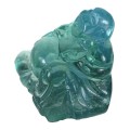 Fluorit Naturstein Buddha Figur 16,46 ct VVS