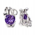 925 Wunderschöne Silberohrringe mit natürlichen Amethysten 5