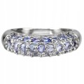 Ring aus 925er Silber Größe 14,5 natürliche Tansanite