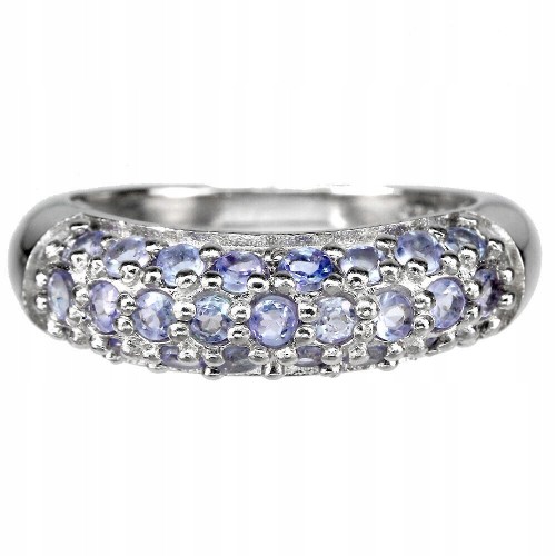 Ring aus 925er Silber Größe 14,5 natürliche Tansanite