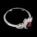 Zarter Ring natürlicher schwarzer Opal Größe 14 925
