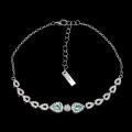 Zartes Armband mit natürlichen Apatit Zirkonia