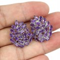 925 Silber schöne Ohrringe natürliche Amethyste 5