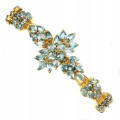 Silberarmband mit natürlichen blauen Zirkonen