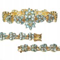 Silberarmband mit natürlichen blauen Zirkonen