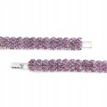 925 Silberarmband Granat Rhodolithe phänomenal