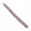 925 Silberarmband Granat Rhodolithe phänomenal