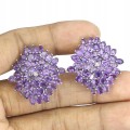 925 Silberohrringe natürliche Amethyste wunderschön 5