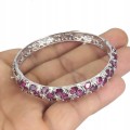 Wunderschönes Armband aus 925 natürlichen Rhodolith Granaten