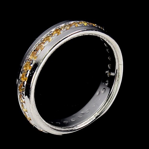 925 Zarter Ring Ehering Größe 12,5 Saphire